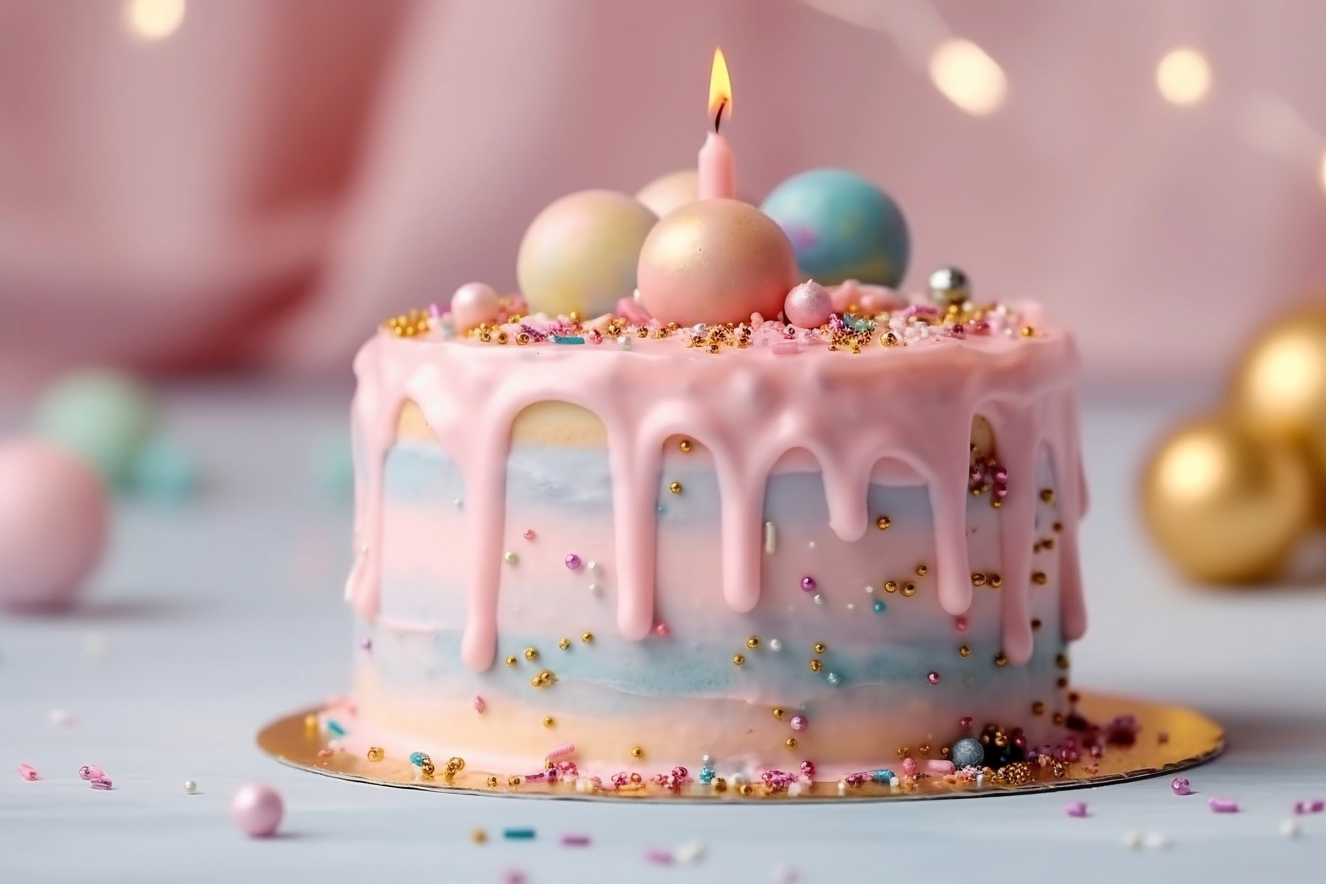 Colorful Birthday Cake