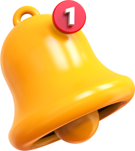 3D Notification Bell